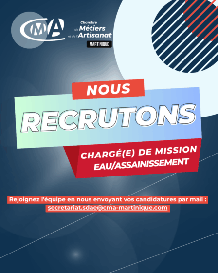 Offre d’emploi – Chargé(e) de mission  Eau/Assainissement